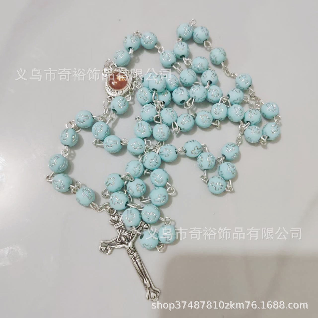 Wholesale 5pcs 8mm Gold Acrylic Cross Beads Cross Necklace