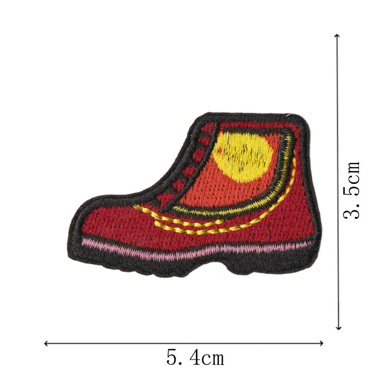 Wholesale 12 Piece Embroidered Patches Iron On Camping Hiking Nature Designs For Shoes Bags Coats