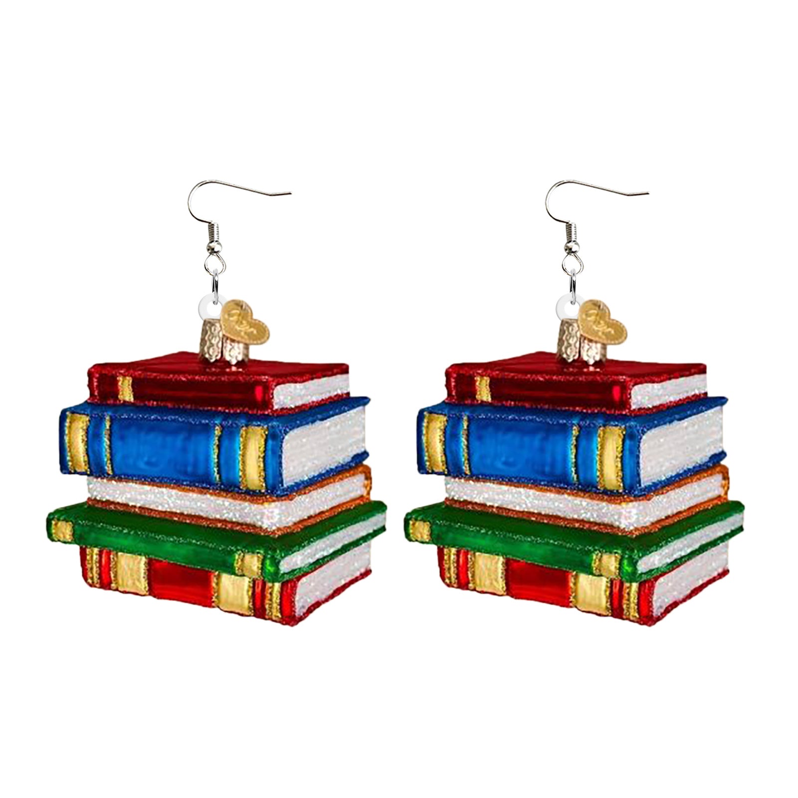 Wholesale Puppy Love Bookstore Creative Acrylic Earrings