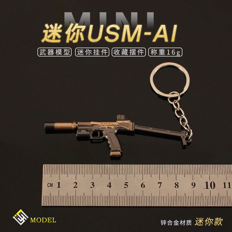 Wholesale Mini Pump Shotgun Sniper Rifle Alloy Model Keychain Pendant