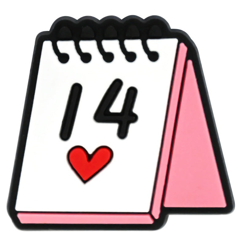 Wholesale Random 100pcs Valentine' s Day Series Wedding Dessert Cartoon Croc Charms