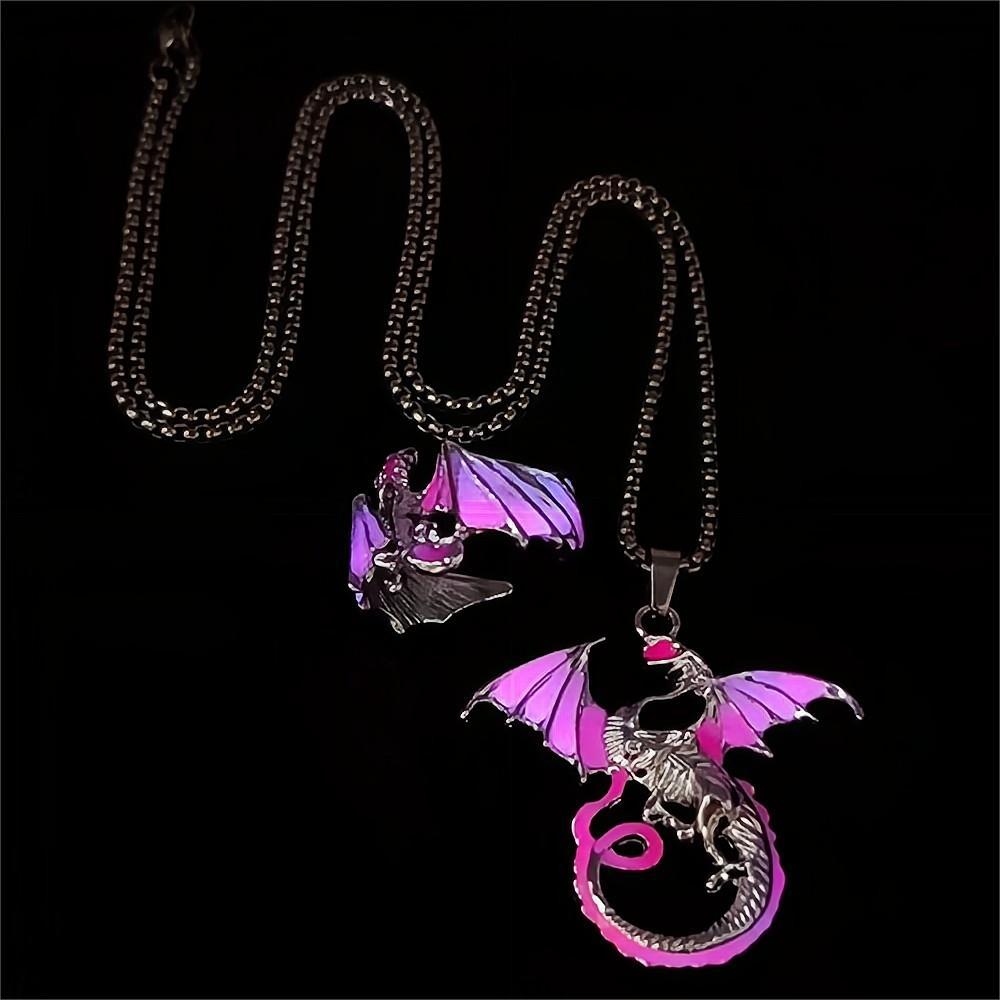 Wholesale Luminous Flying Dragon Pendant   Pterosaurus Ring  Alloy Set