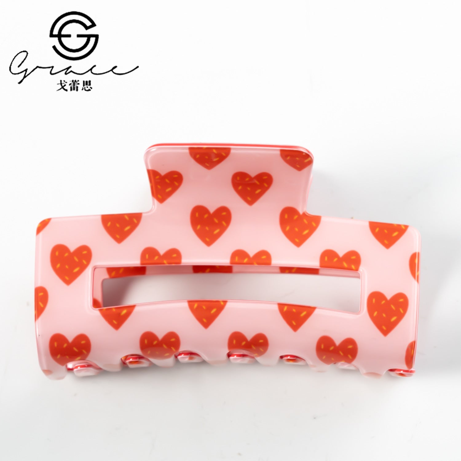 Wholesale Valentine's Day Square Hair Clips