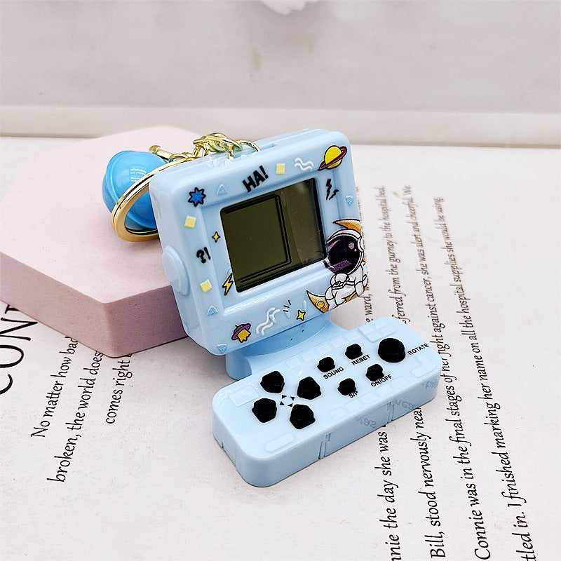 Mini Keychain de la consola de juego Handheld Mini de ABS Tetris.