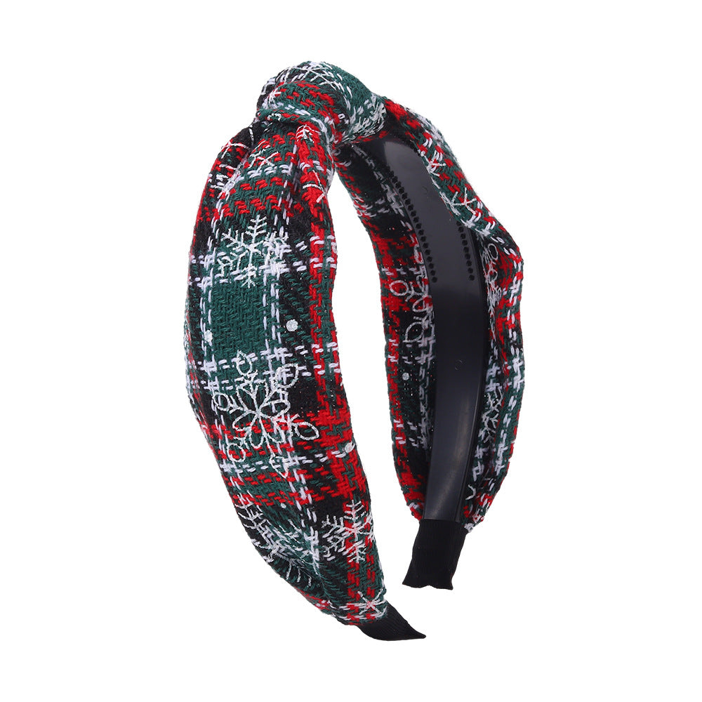 Wholesale Christmas Series Knotted Fabric Hair Bands