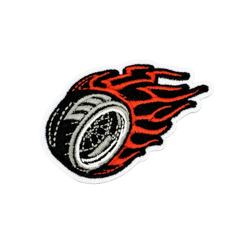 Wholesale Motorcycle Racing Cartoon Embroidered Patches Black White Graffiti Theme Party Bag Decoration