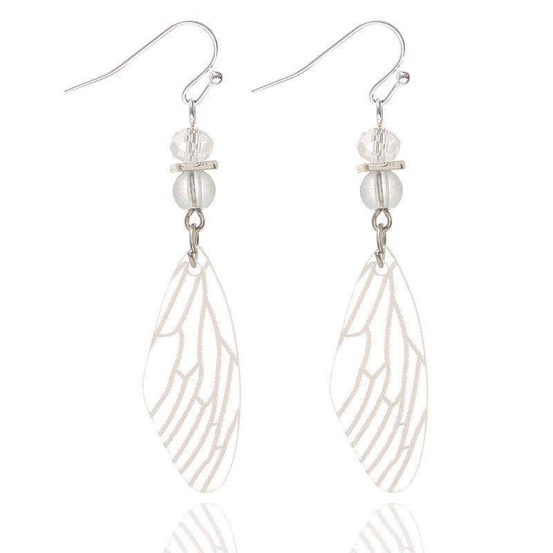 Wholesale Bosomiya Wooden Crescent Crescement Shape A Transparent Acrylic Earrings