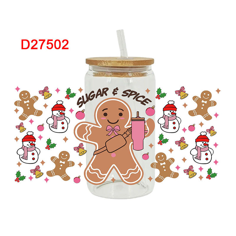 Wholesale UV Transfer Paste Glass Crystal Label Crystal Paste 16OZ UV DTF WRAPS 23cmX11cm