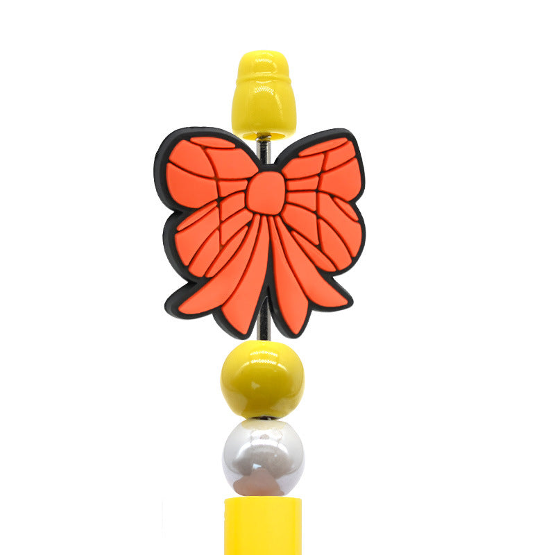 Wholesale  Random  100pcs/pack Cartoon Bow Beads  Focal Beads