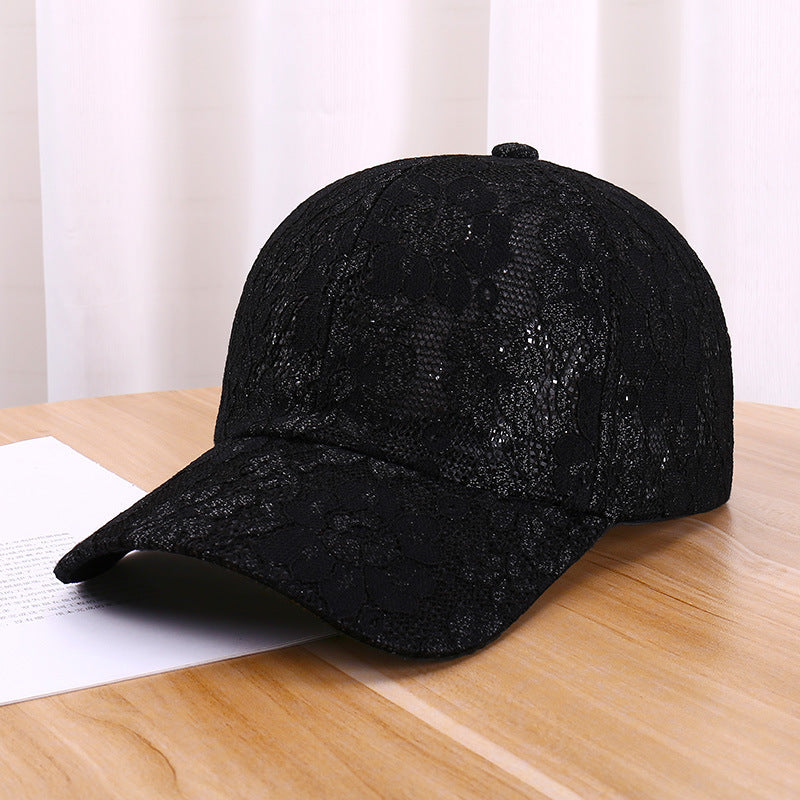 Wholesale Hollow Breathable Lace Flower Outdoor Sun Hat