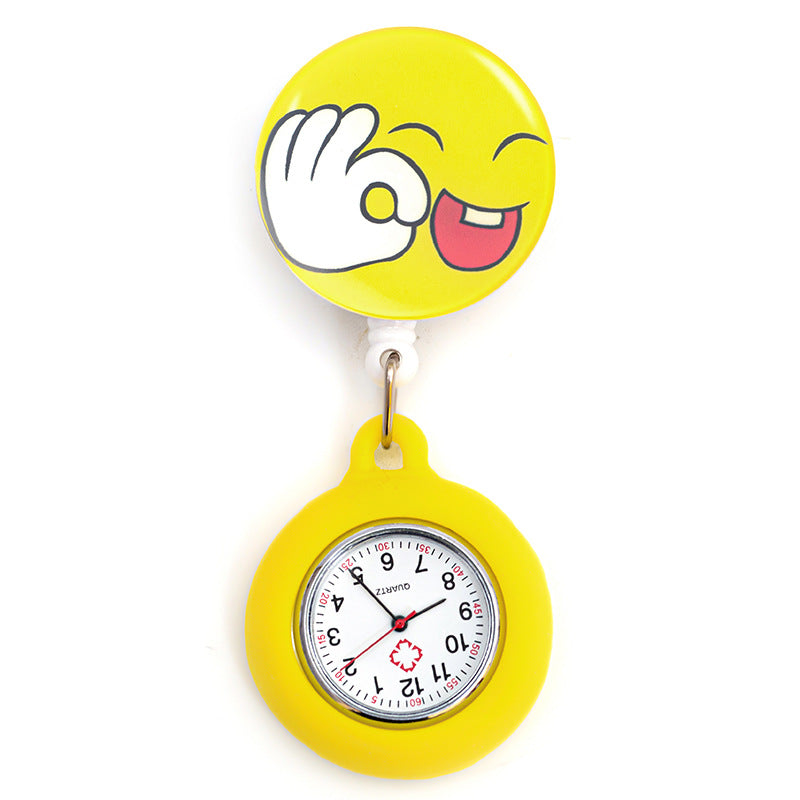 Wholesale Silicone Cartoon Telescopic Nurse Pocket Watch