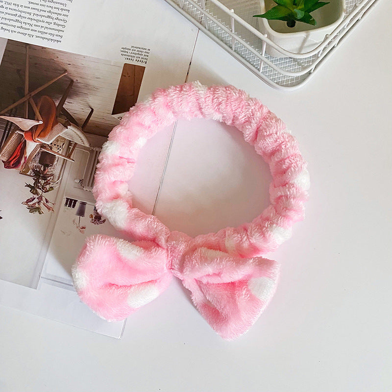 Wholesale Fabric Narrow Stripe Butterfly Tie Hair Band