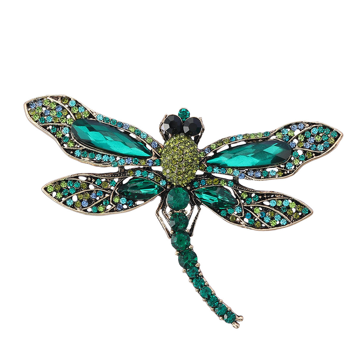 Wholesale Diamond Dragonfly Alloy Brooch