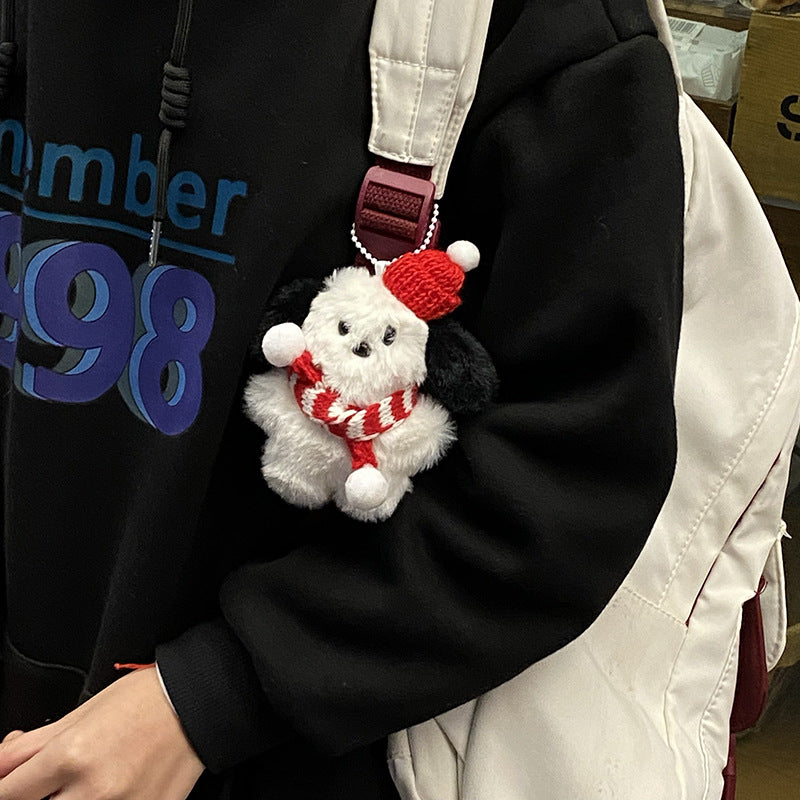 Wholesale Plush Pieces, Red Hats, Bibs, Puppy Keychains