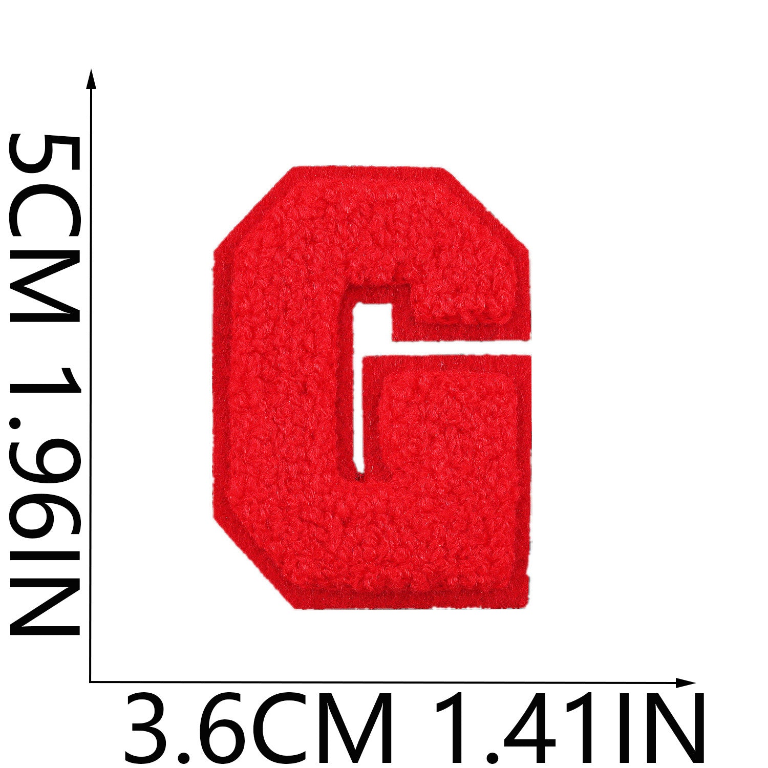 Wholesale Embroidered fabric patch hat and bag decoration A-Z English letter  DIY Patches