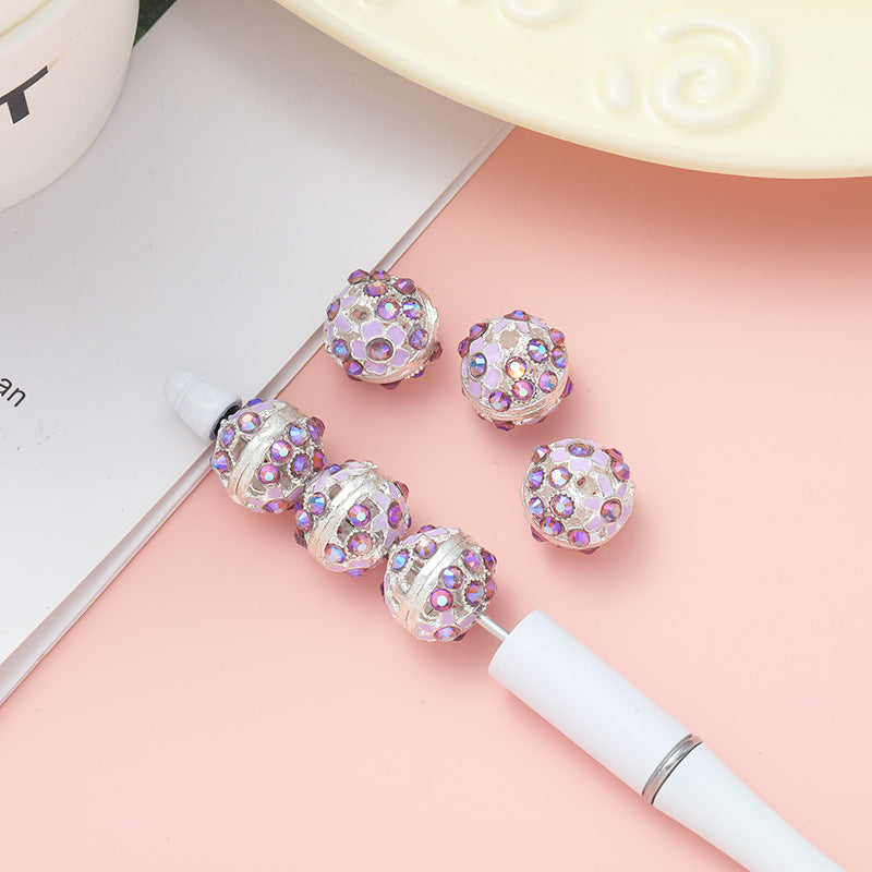 Wholesale 10pcs Alloy Drill Bit Oil Drip Straight Hole Beads