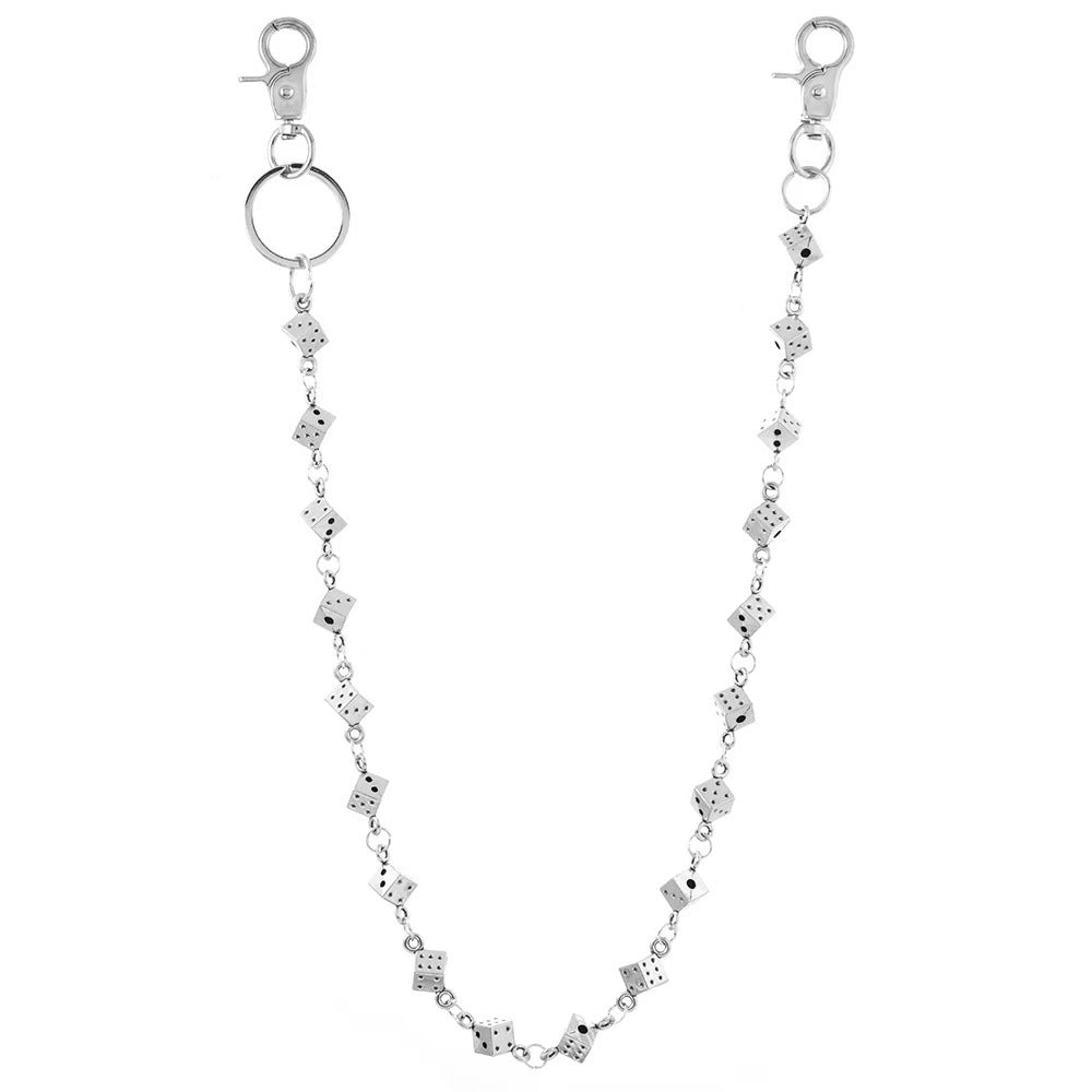 Wholesale dark punk style waist chain hip-hop accessories