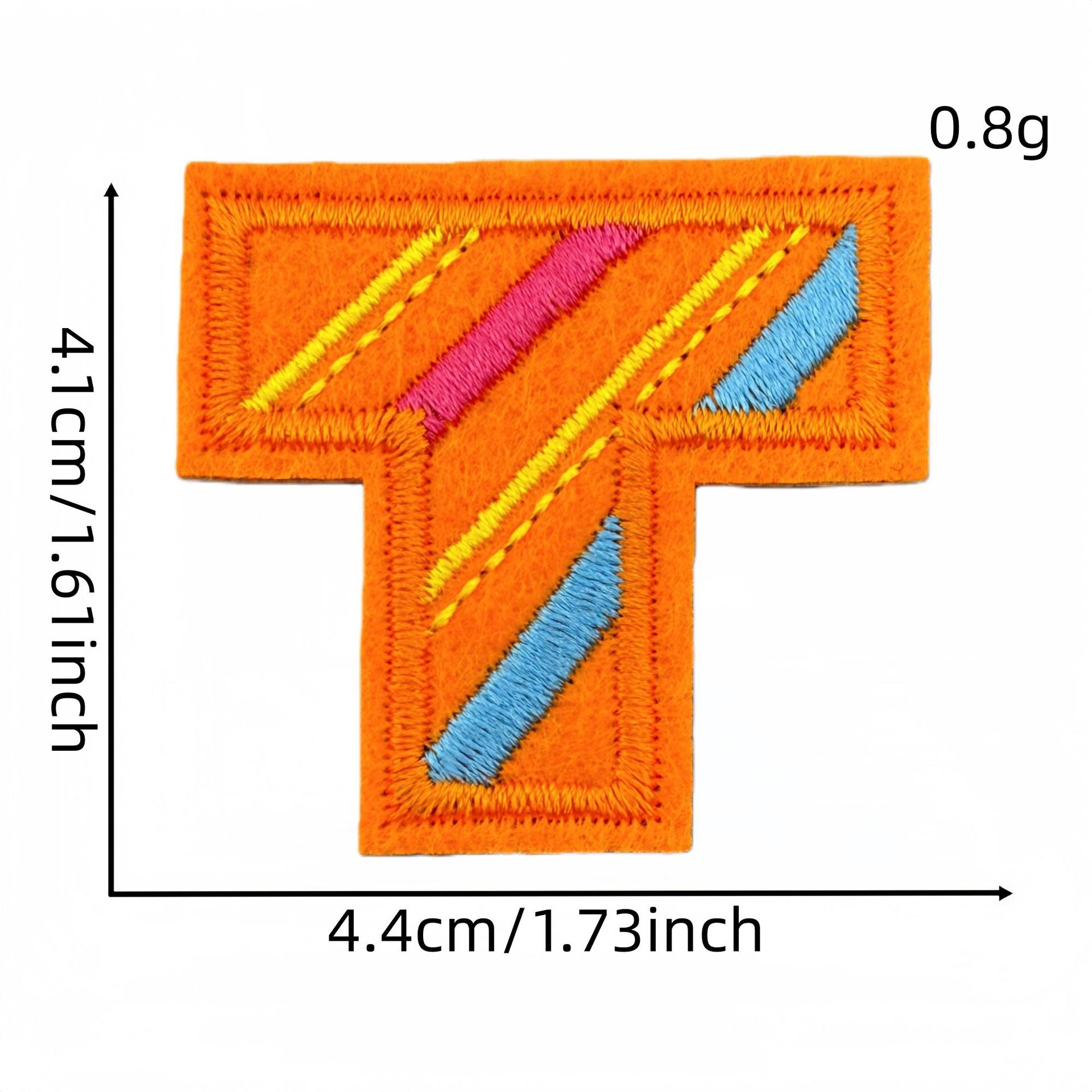 Wholesale Polyester Cartoon Alphabet Embroidery Patches Iron On DIY Clothing Bag Accessory