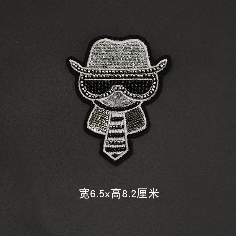 Wholesale Embroidered Metal Crown Badge Patch Pinless Clothing Accessory For Chic Everyday Wear