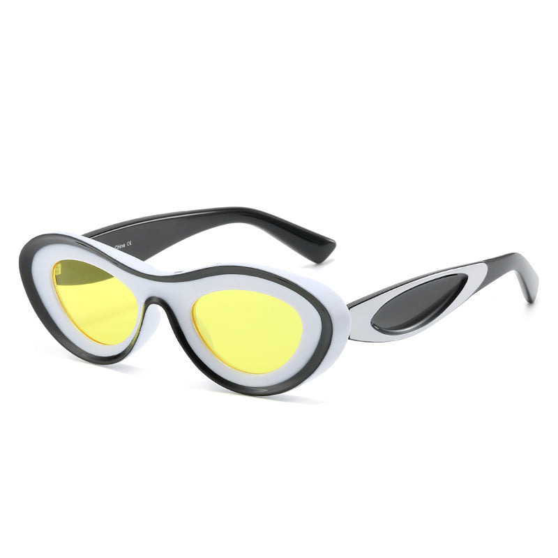 Wholesale PC Small Frame Contrasting Sunglasses