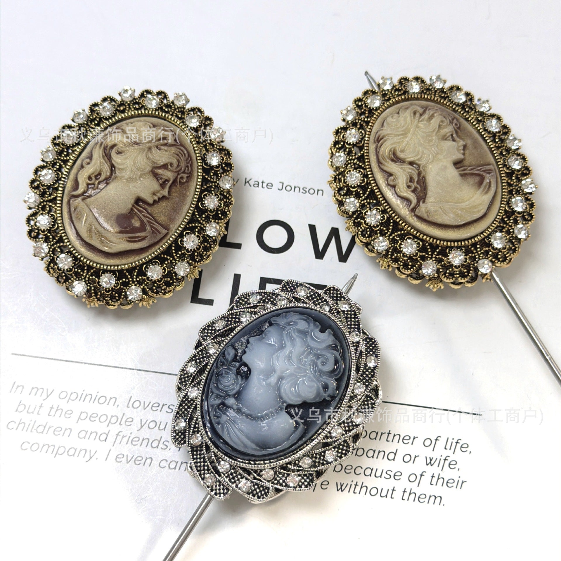 Wholesale Beauty Head Straight Hole Pen Beads