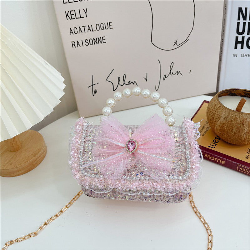 Wholesale PVC Children Pearl Portable Fragrance Coin Purse
