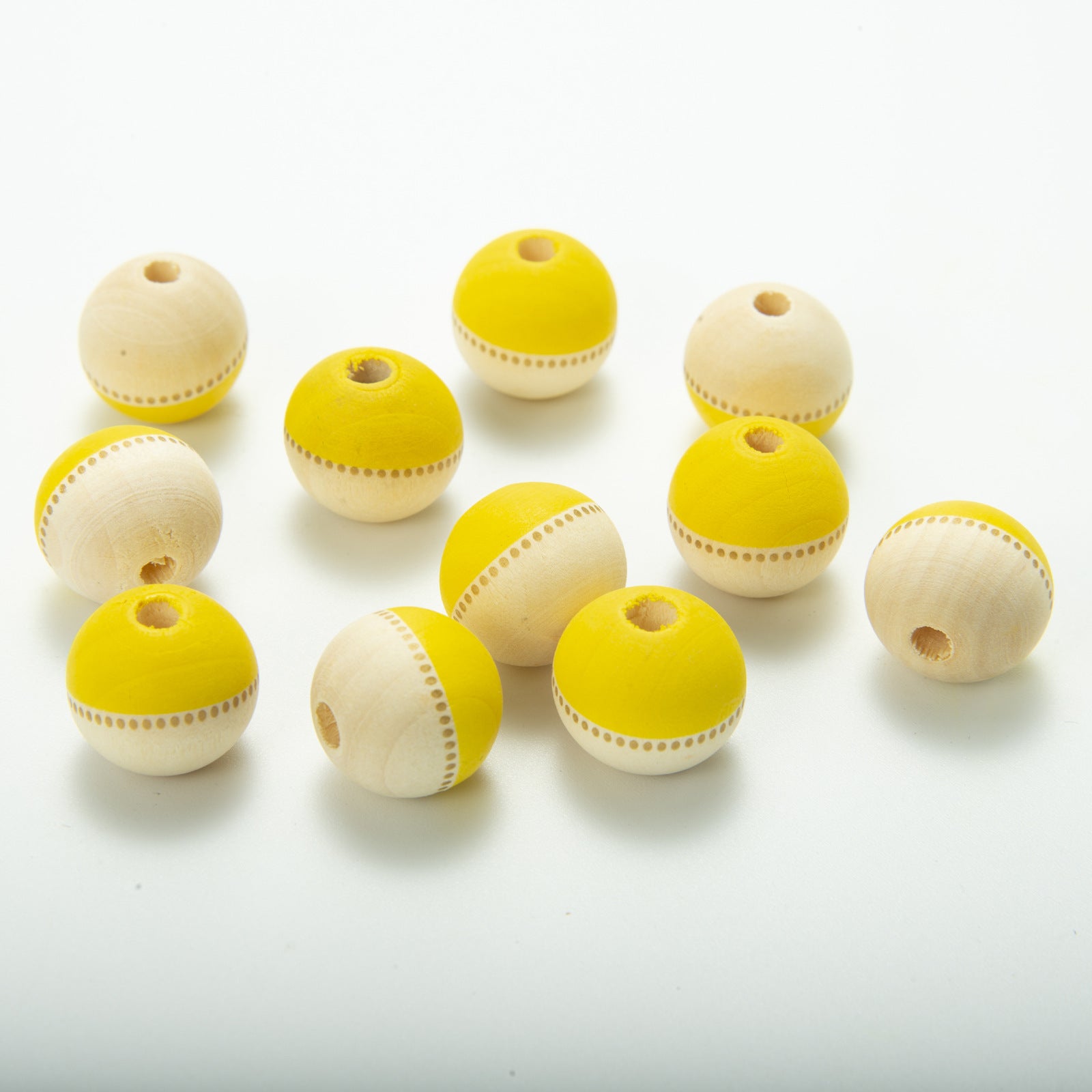 Wholesale of 10PCS/PACK Independence Day Colored Wooden Beads