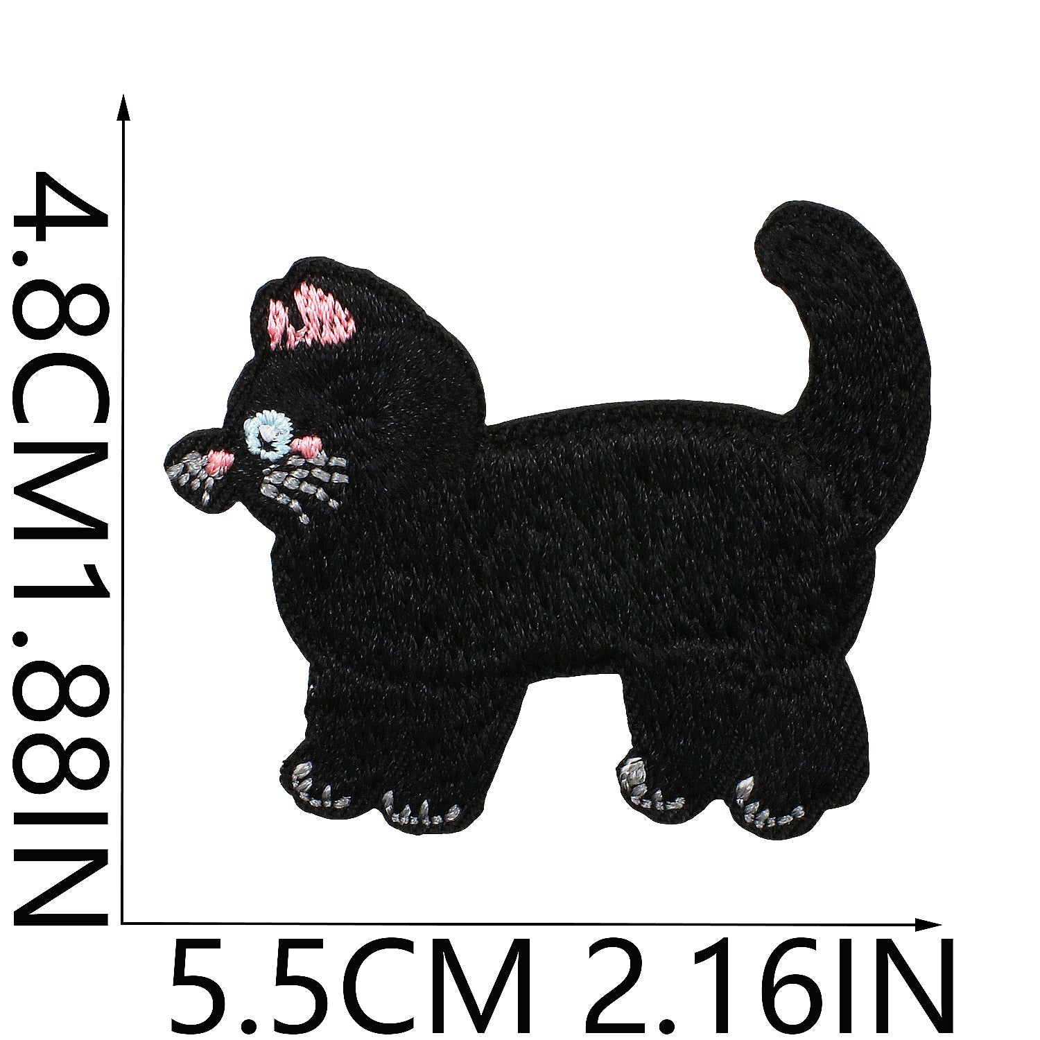 Wholesale Black Cat Series Embroidered Applique  DIY Patches