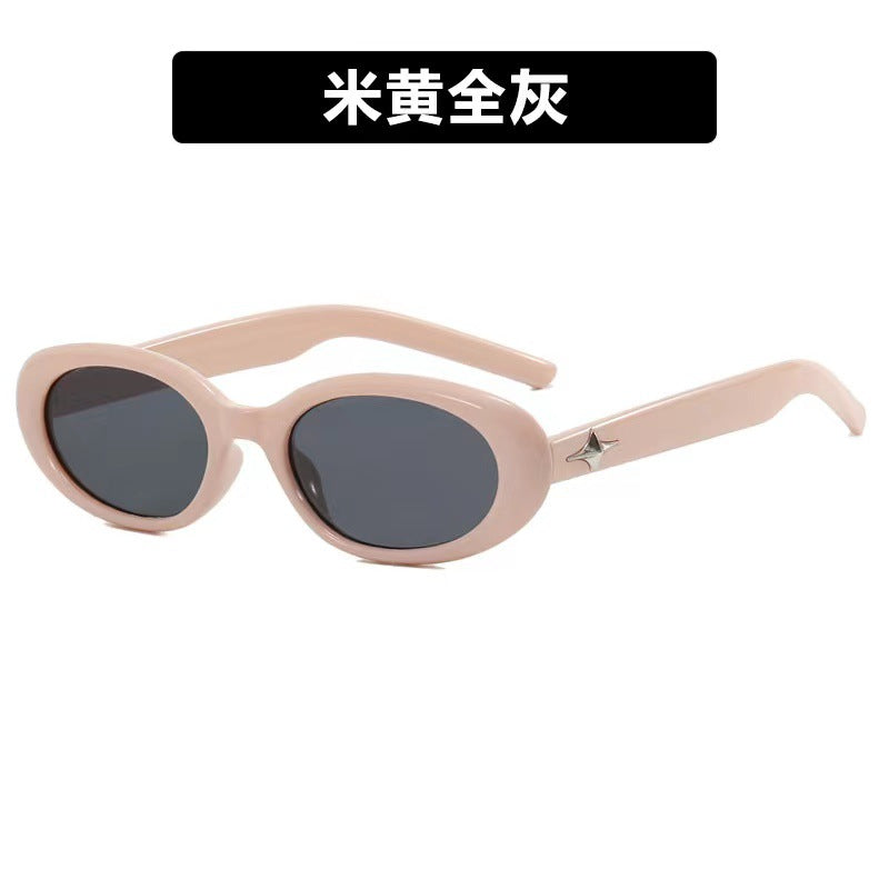 Wholesale Star Oval Anti-UV Fashion Trendy Sunglasses