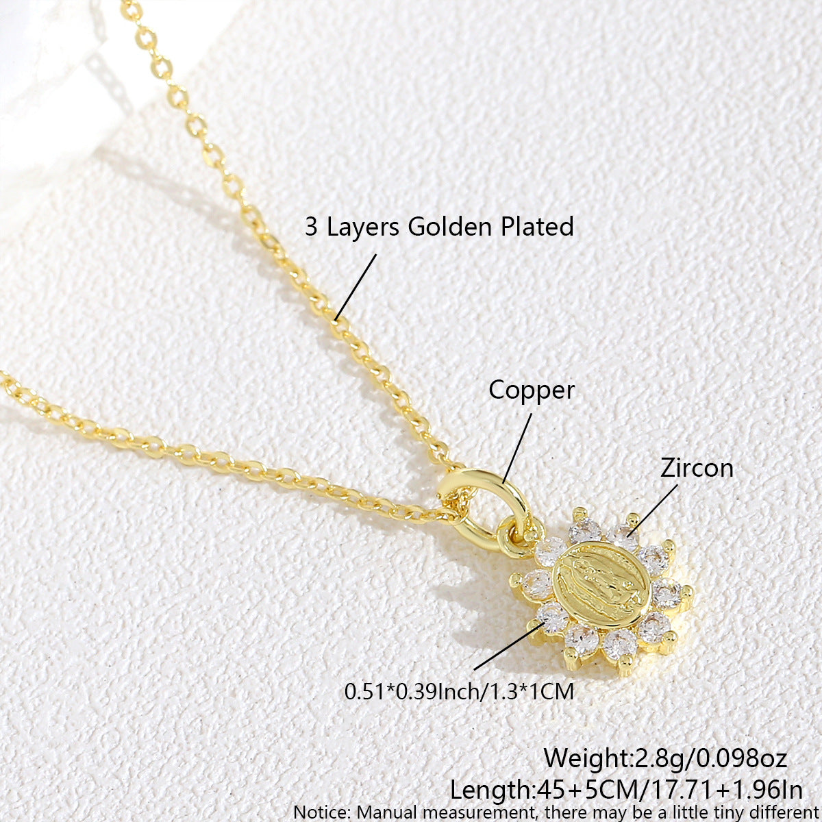 Wholesale Diamond encrusted round card character choker necklace