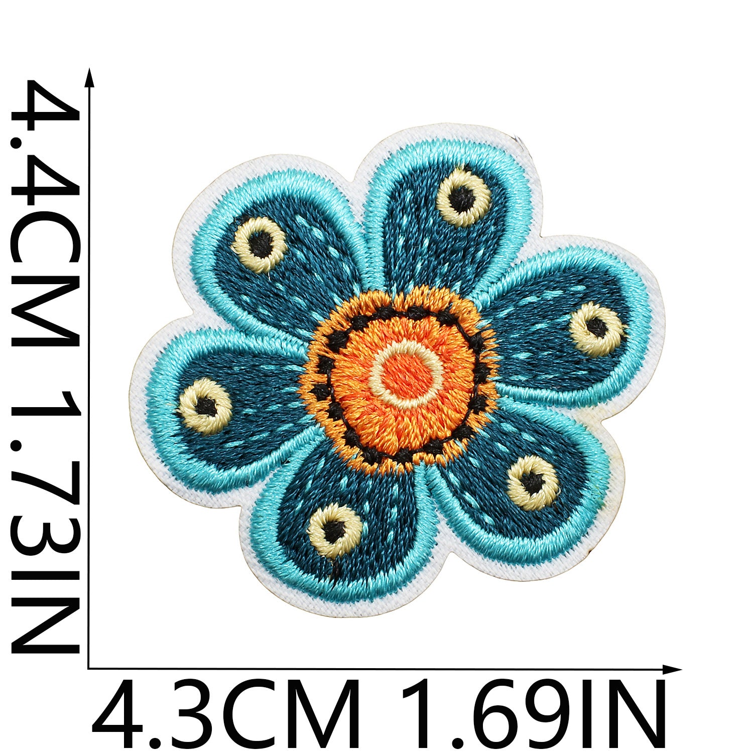 Wholesale Floral Embroidery Patch Butterfly And Bee Design Polyester Thread Clothing Decorative Accessory Everyday Gift Boutique Resale
