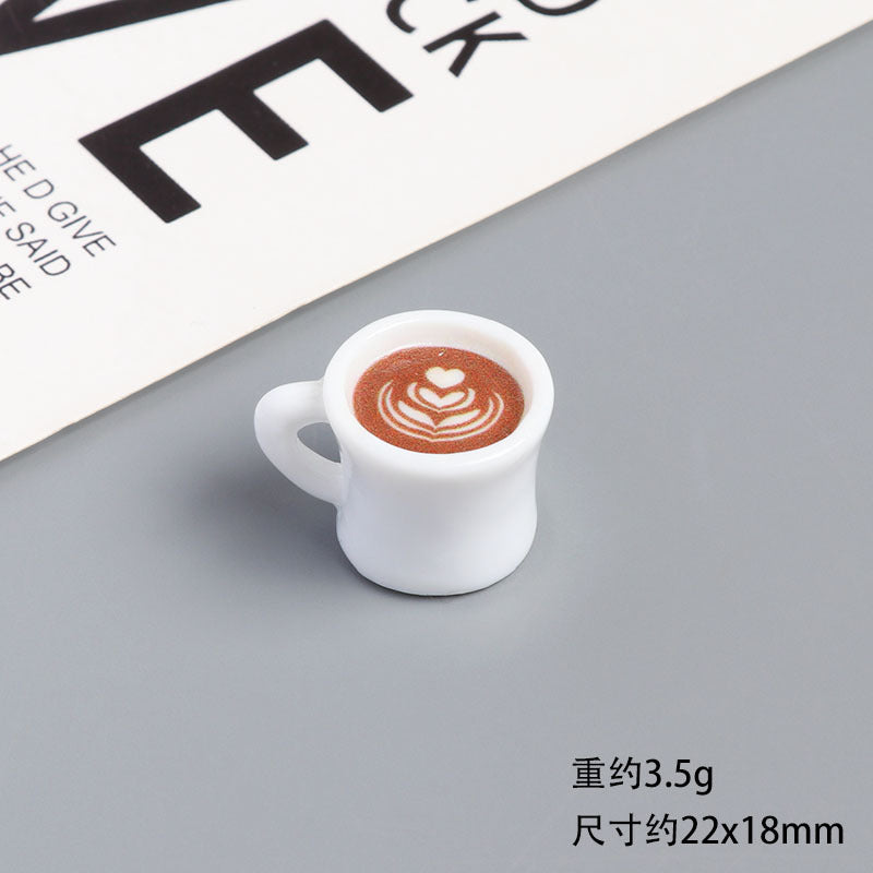 Wholesale Resin Miniature Coffee Cup Plate And Saucer Doll Accessories
