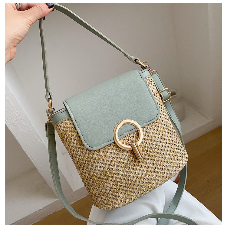 Wholesale Handheld Crossbody Straw Woven Bag