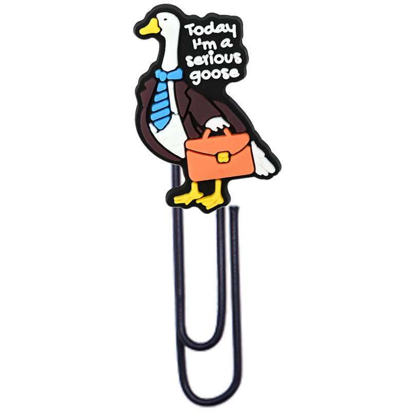 Wholesale  Random Cartoon Swan Paper Clip Bookmark