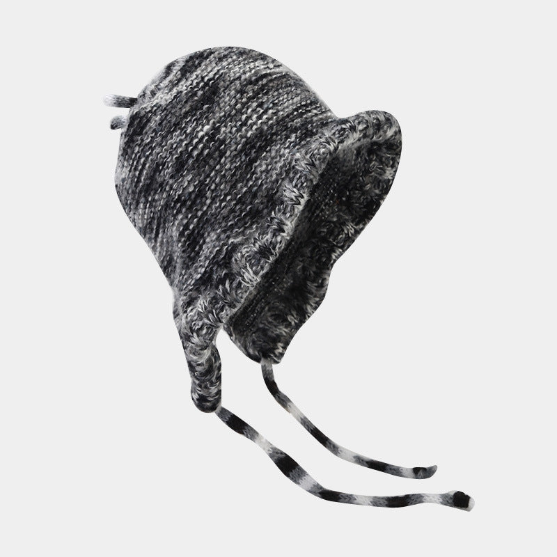 Wholesale Autumn and Winter Colorful Braided Ear Protection Warm Knitted Beanie