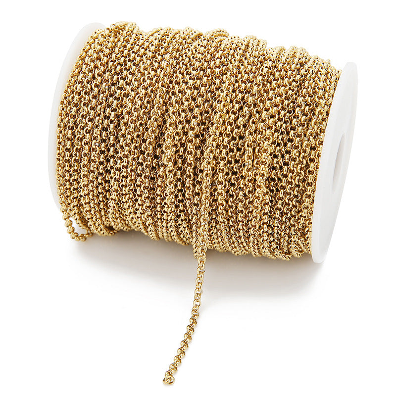 Wholesale 2PCS 2-6mm Stainless Steel BL Chain DIY Jewelry Accessories