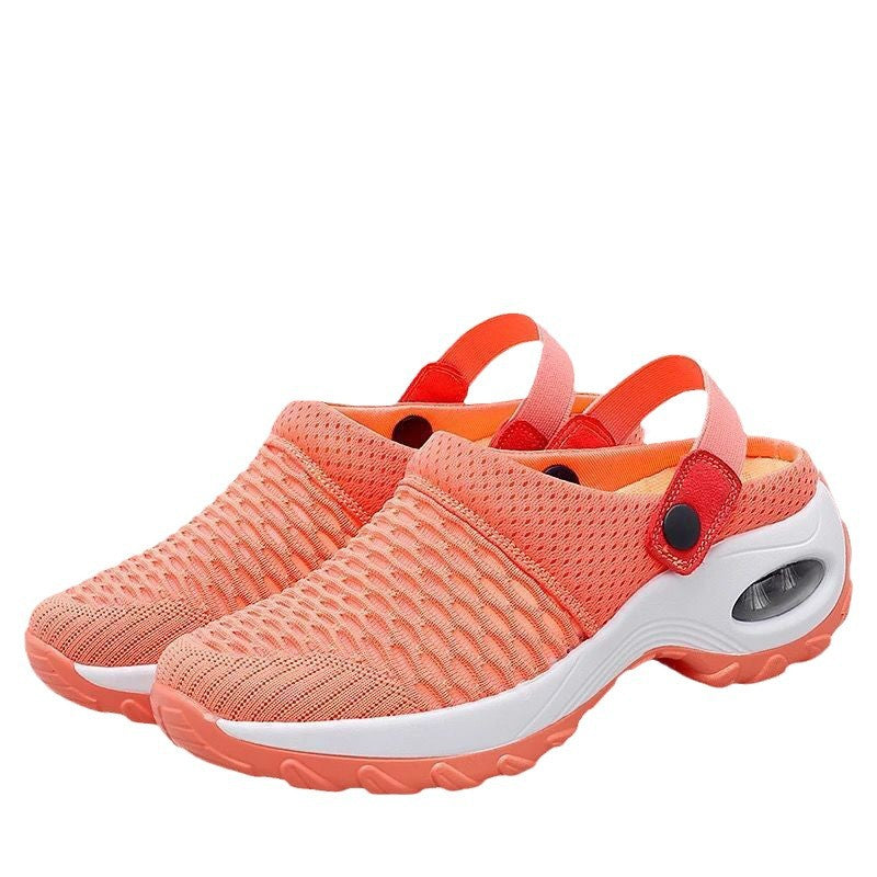 Wholesale trade plus size Baotou two-wear sandals and slippers round head