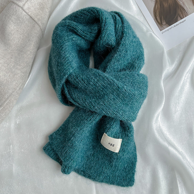 Wholesale Winter Soft Heather Knitted Mohair Scarf
