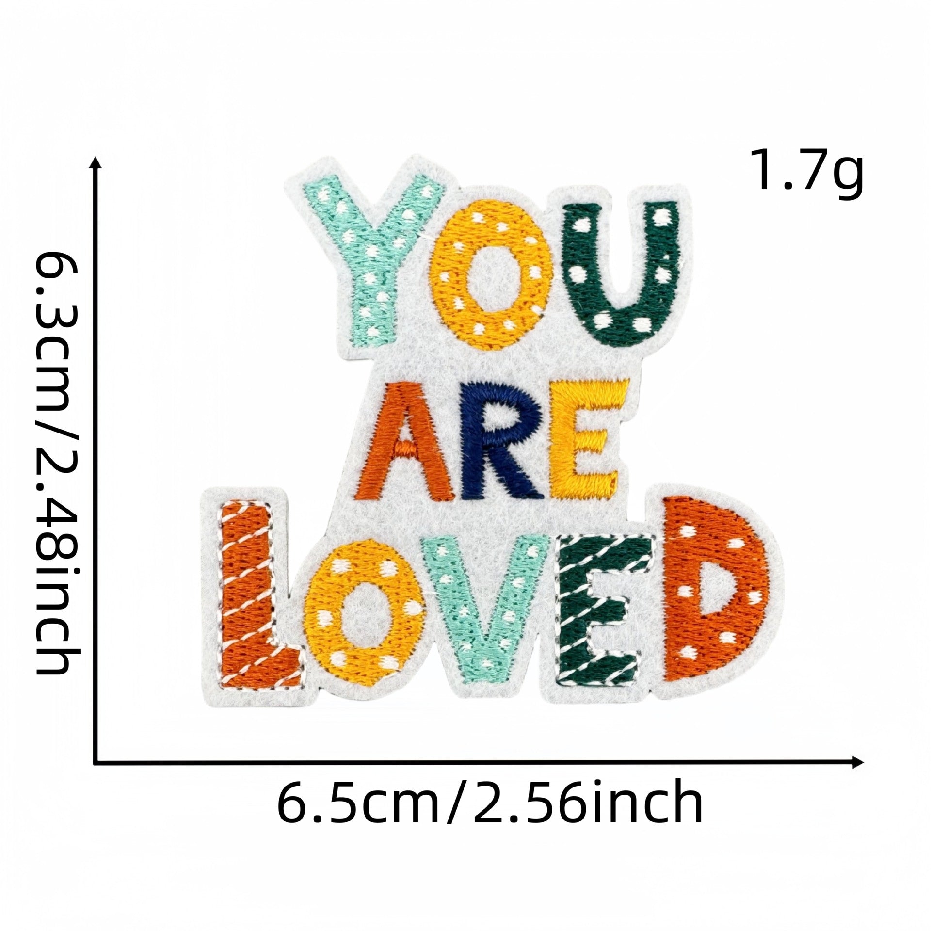Wholesale Colorful English Letter Embroidered Iron On Patch Stylish Backpack Travel Decoration Gift
