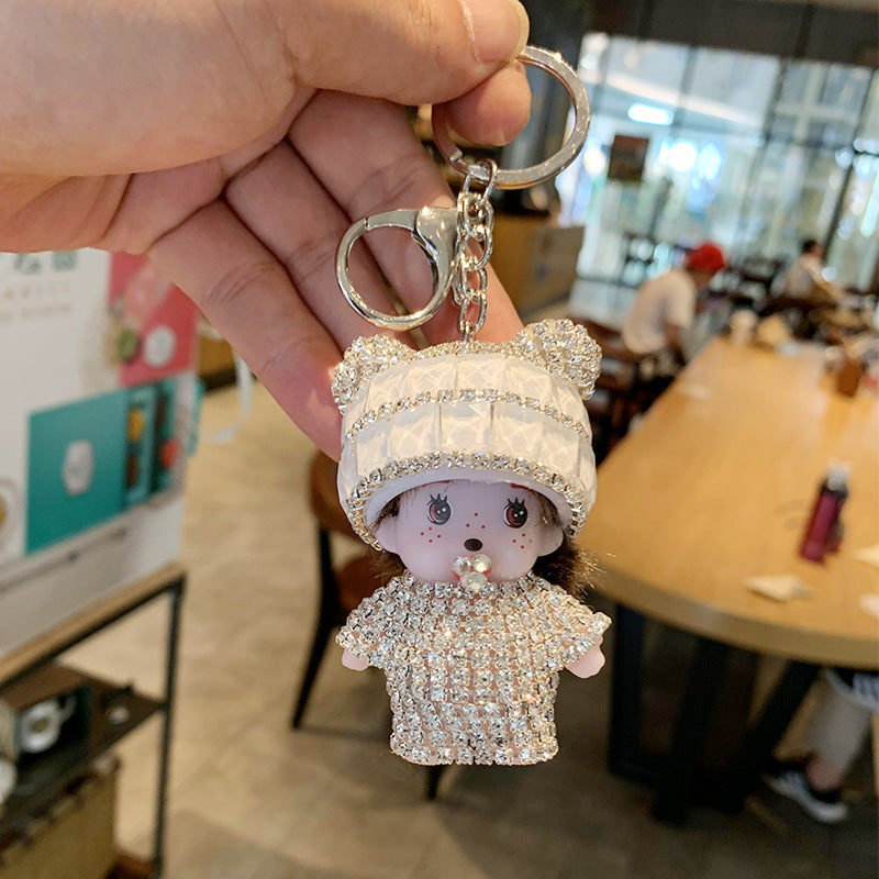 Wholesale Cartoon Doll Crystal Keychain