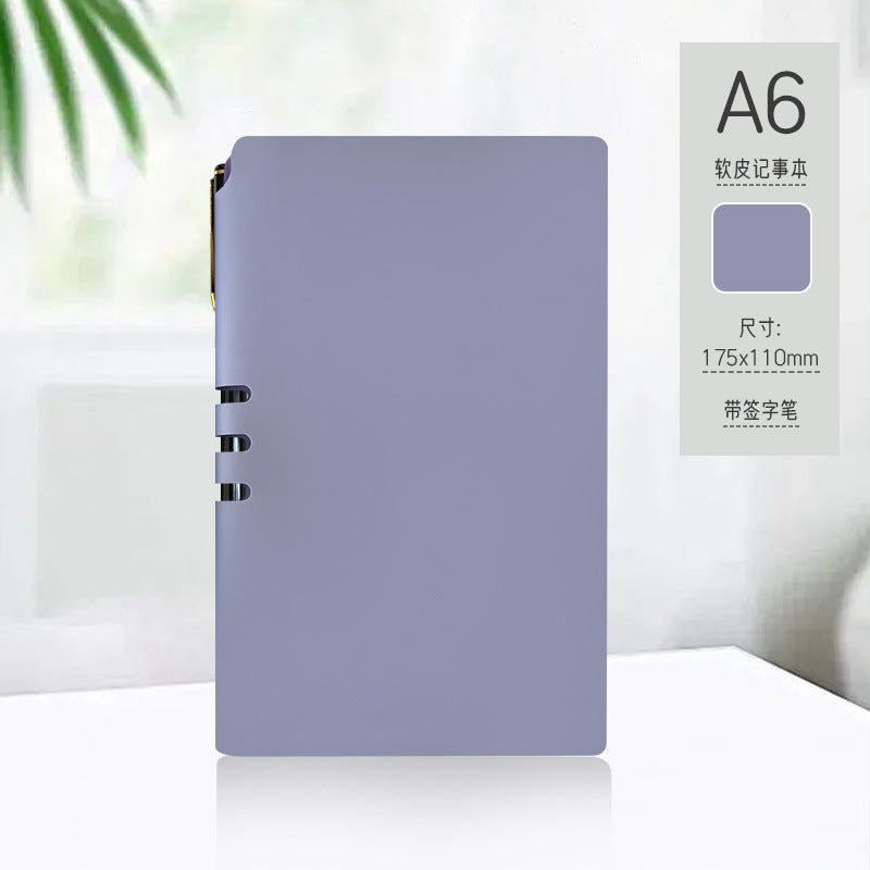 Wholesale A6 notebook with leather cover,  small notebook