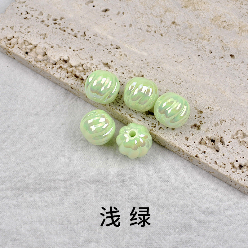 Wholesale 10PCS Acrylic Plastic Solid Color Mape Beads