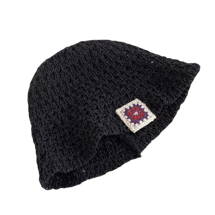 Wholesale Hook Flower Woven Hollow Pastoral Style Bucket Hat