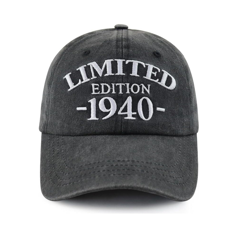 Wholesale 1940-1949 Embroidered Adjustable Washed Cotton Baseball Cap