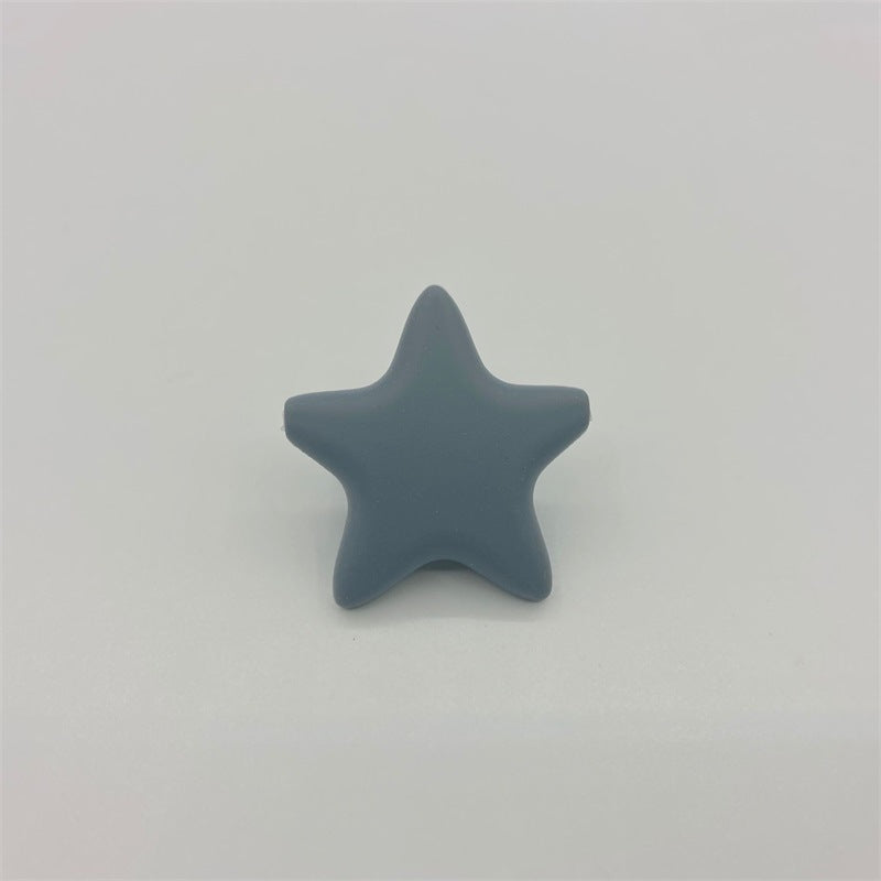 Wholesale10PCS  Pentagram DIY Silicone Beads