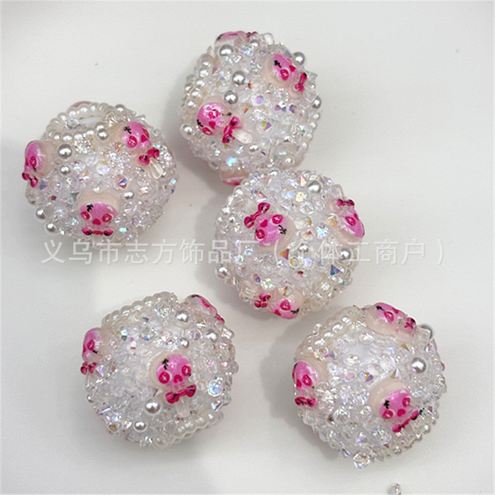 Wholesale 30pcs/pack flower ball DIY beaded