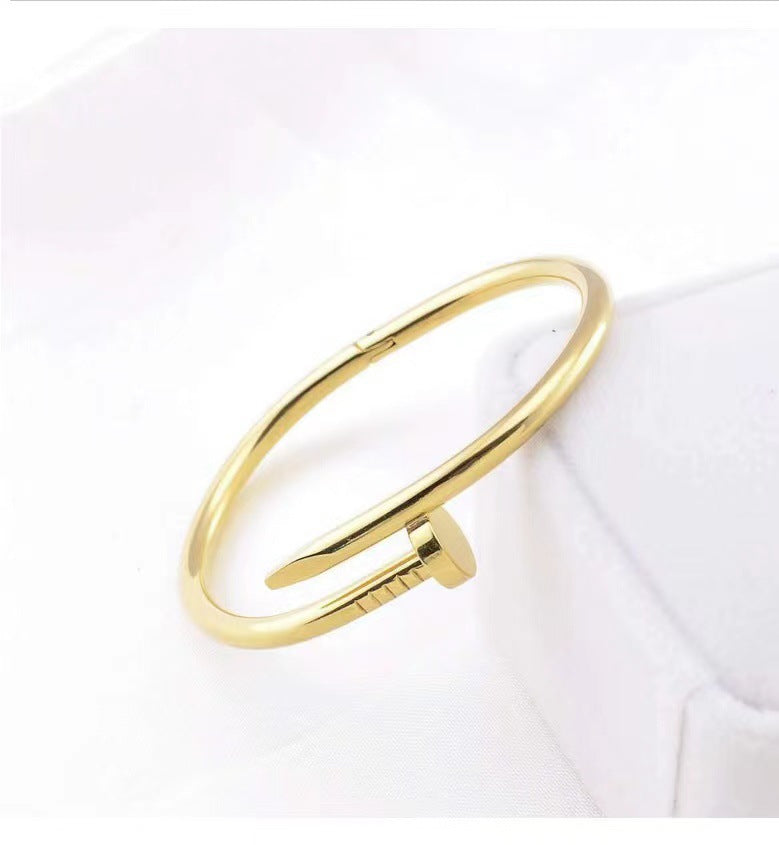 Wholesale Titanium Steel Fashionable Card Add Nail Bracelet Ring Stainless Steel Fashionable Trendy Rings