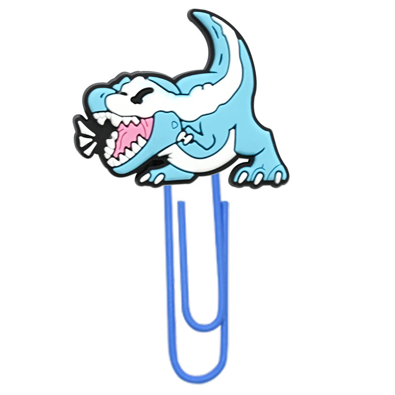 Wholesale Random 50pcs Colorful Paperclip Dinosaur Series  File Bookmarks