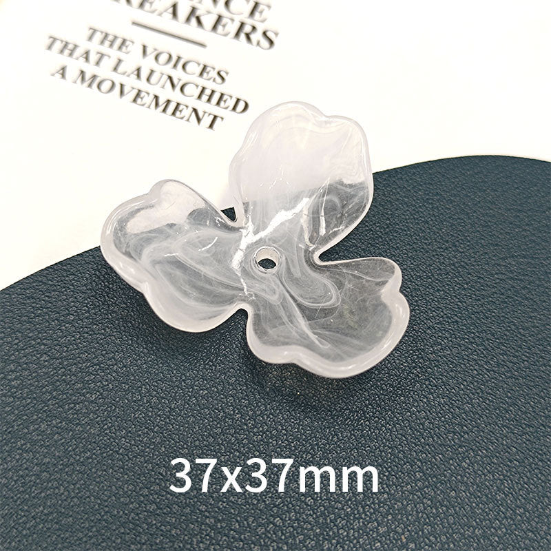 Wholesale 36mm 10pcs/pack Three Petal Acrylic Beads