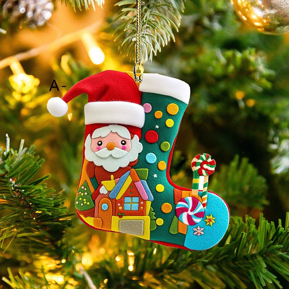 Wholesale Christmas Stocking Series Acrylic Ornaments